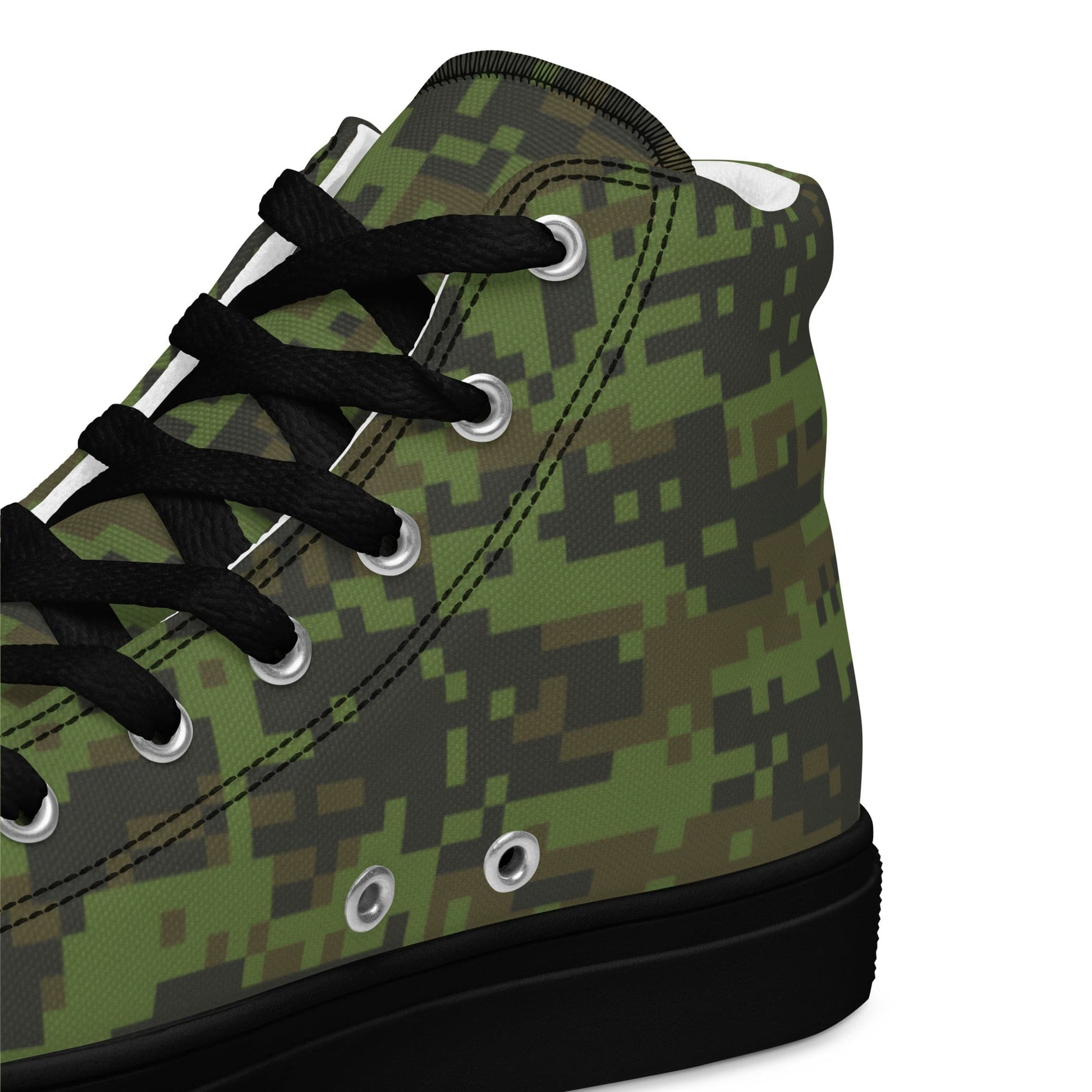 Mexican Army Digital CAMO Men’s high top canvas shoes - Mens High Top Canvas Shoes