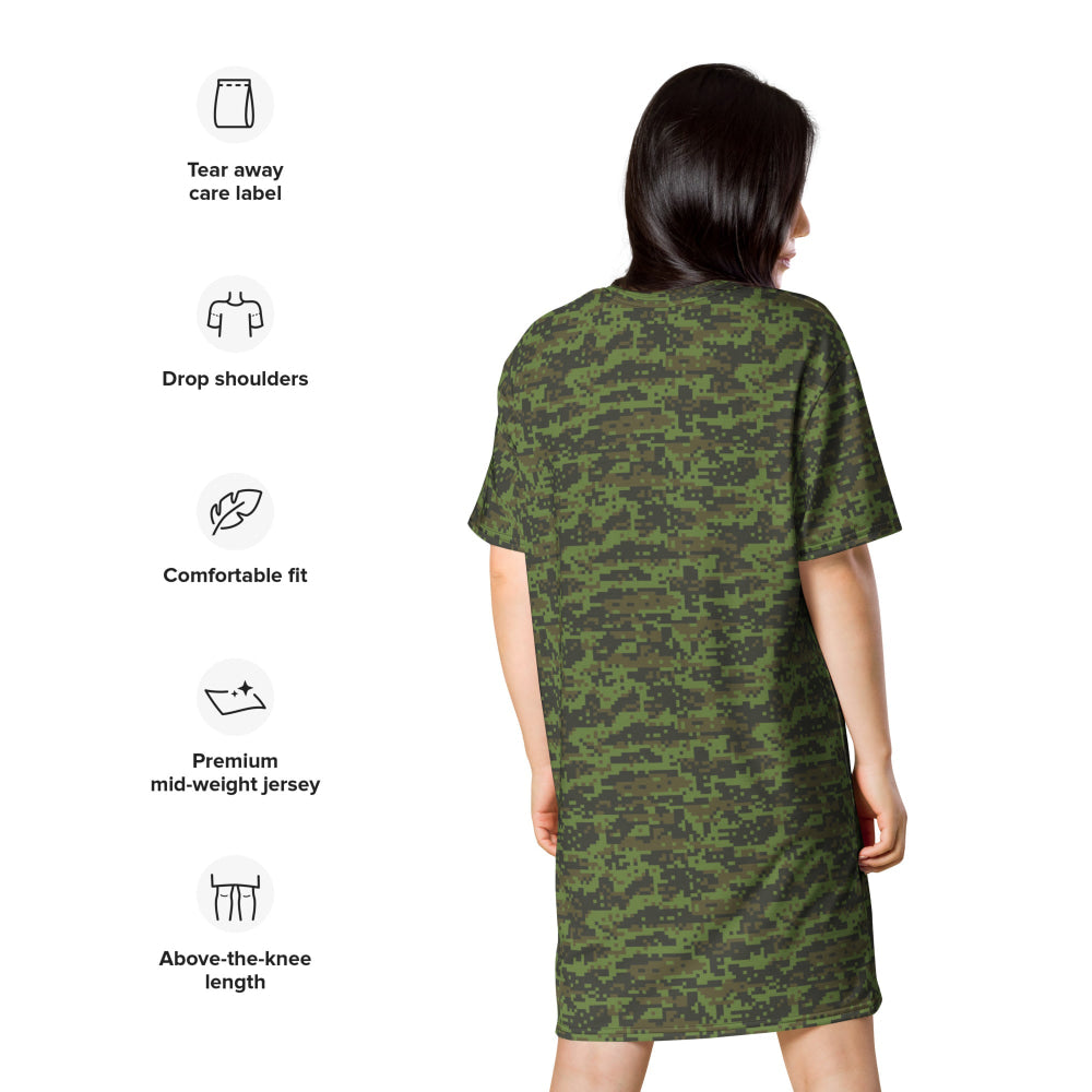 Mexican Army Digital CAMO T-shirt dress - Womens T-Shirt Dress