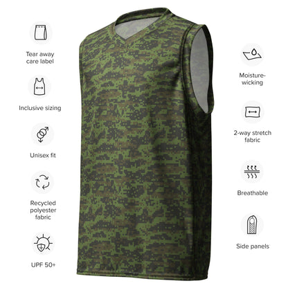 Mexican Army Digital CAMO unisex basketball jersey - Unisex Basketball Jersey