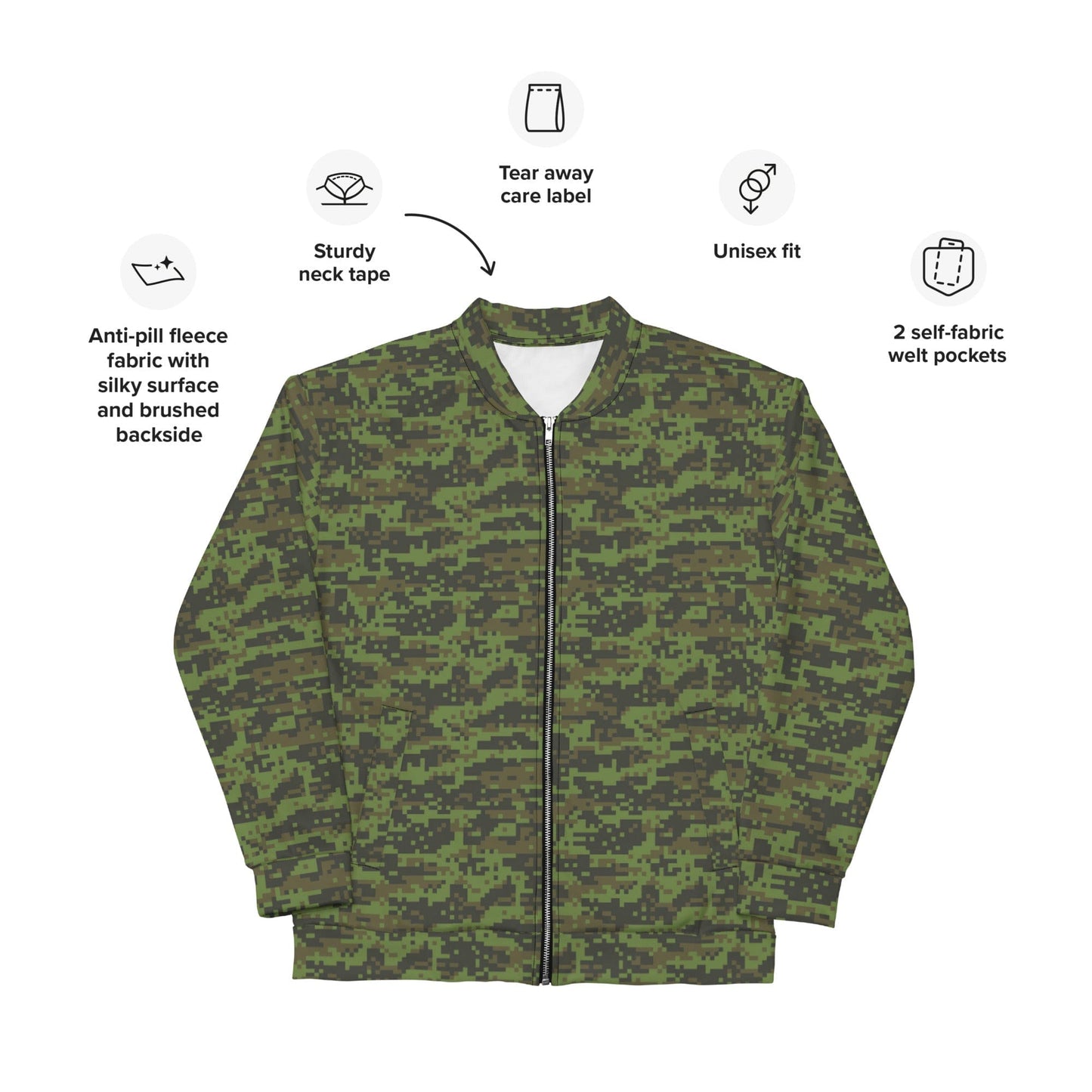 Mexican Army Digital CAMO Unisex Bomber Jacket