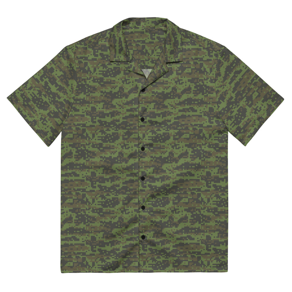 Mexican Army Digital CAMO Unisex button shirt - 2XS - Button Shirt