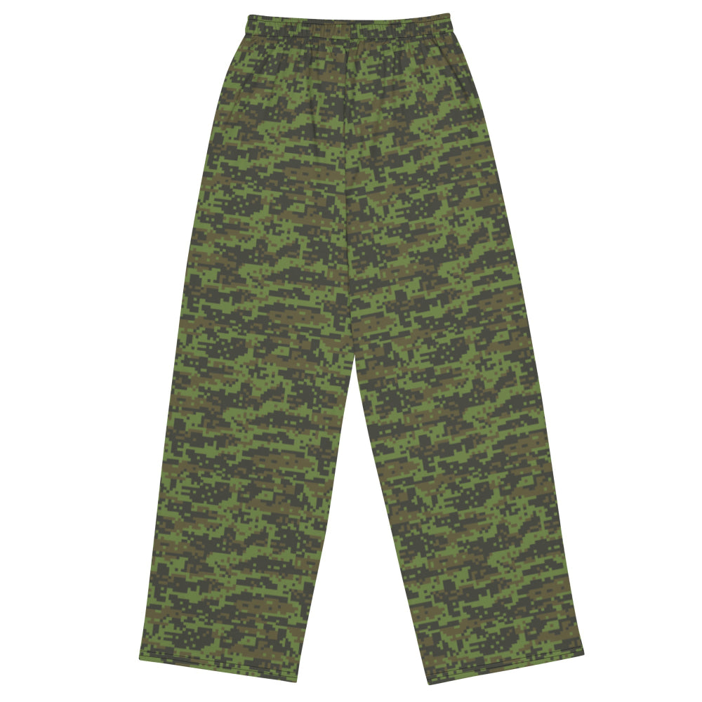 Mexican Army Digital CAMO unisex wide-leg pants - Unisex Wide-Leg Pants