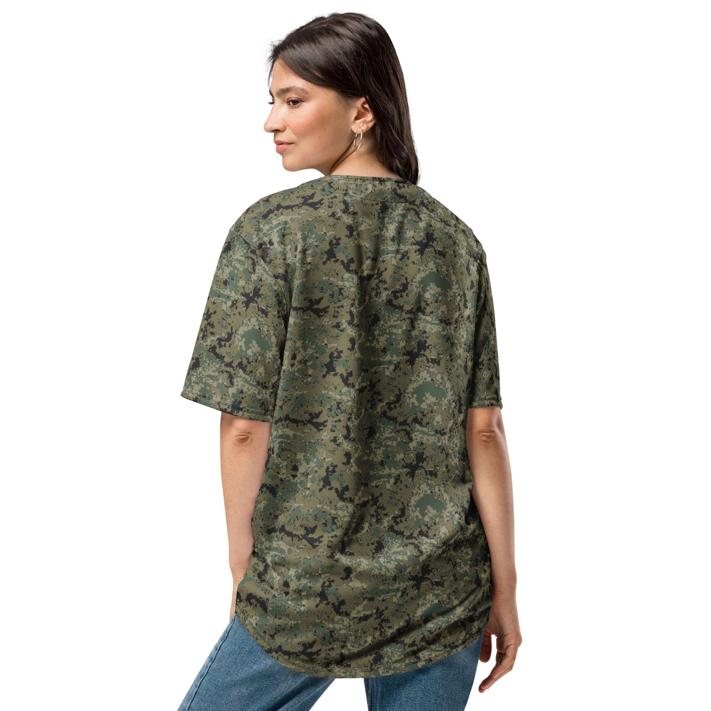 Mexican Army Digital Woodland CAMO baseball jersey - Baseball Jerseys