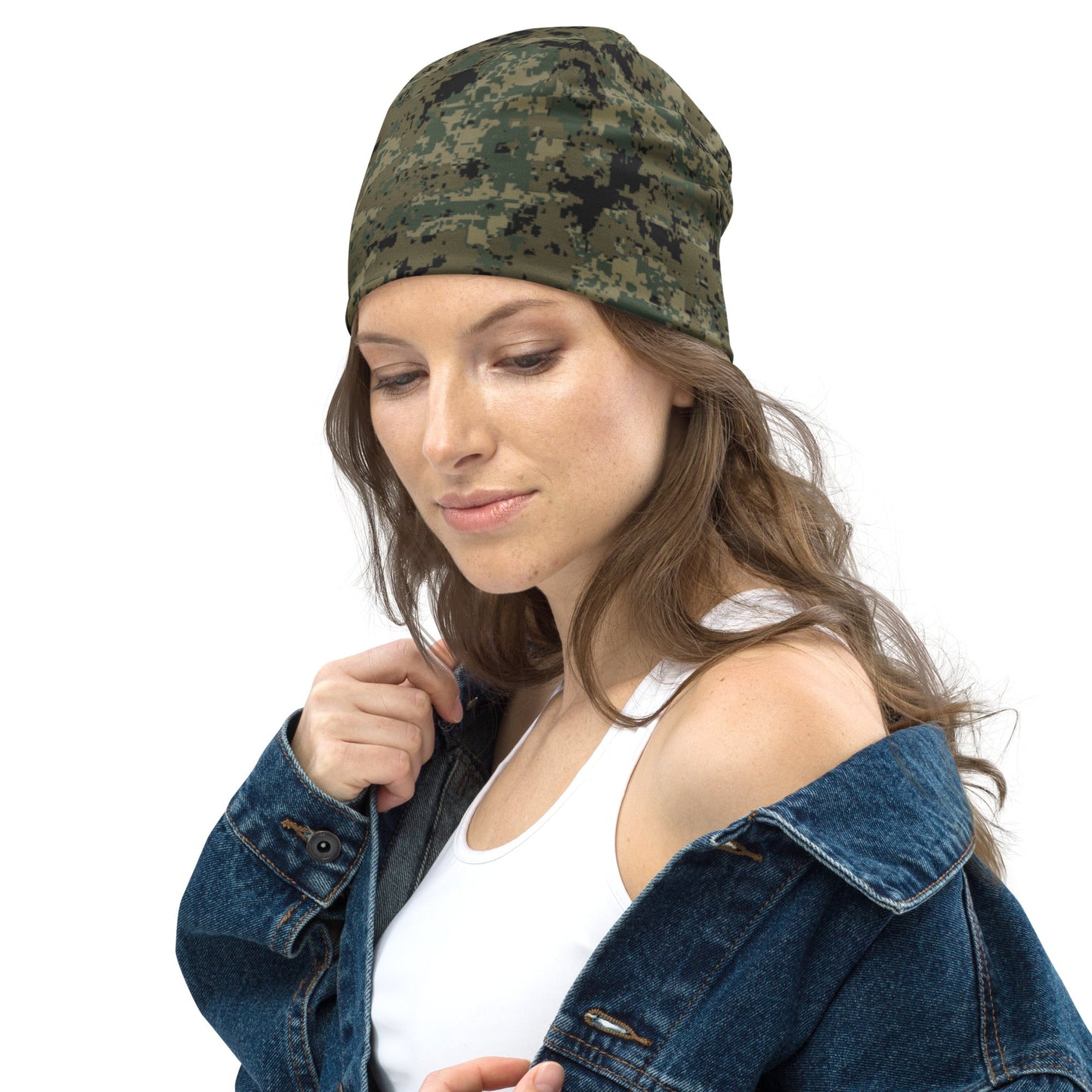 Mexican Army Digital Woodland CAMO Beanie - Beanies