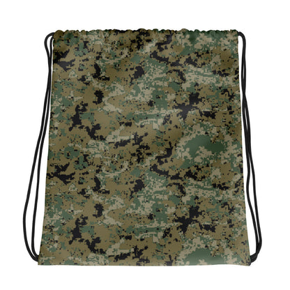 Mexican Army Digital Woodland CAMO Drawstring Bag - Bags