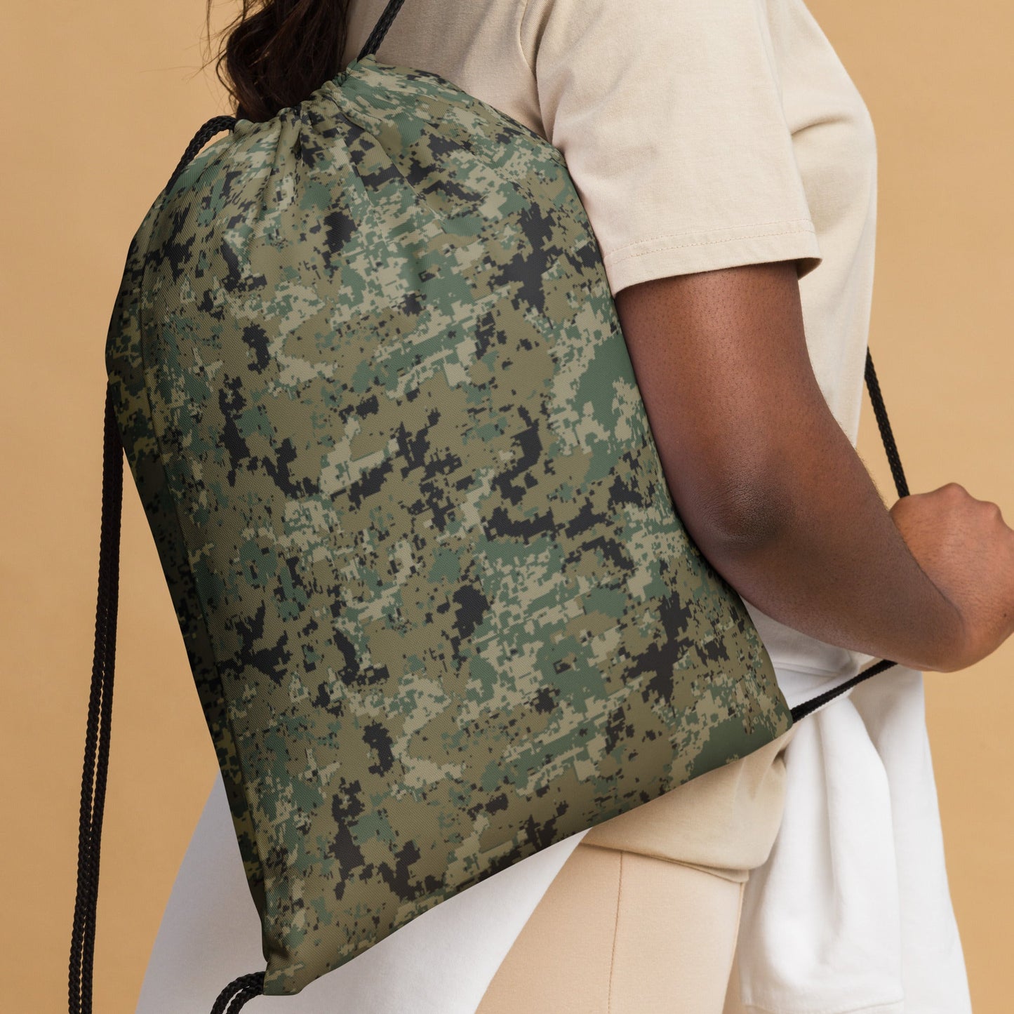 Mexican Army Digital Woodland CAMO Drawstring Bag - Bags