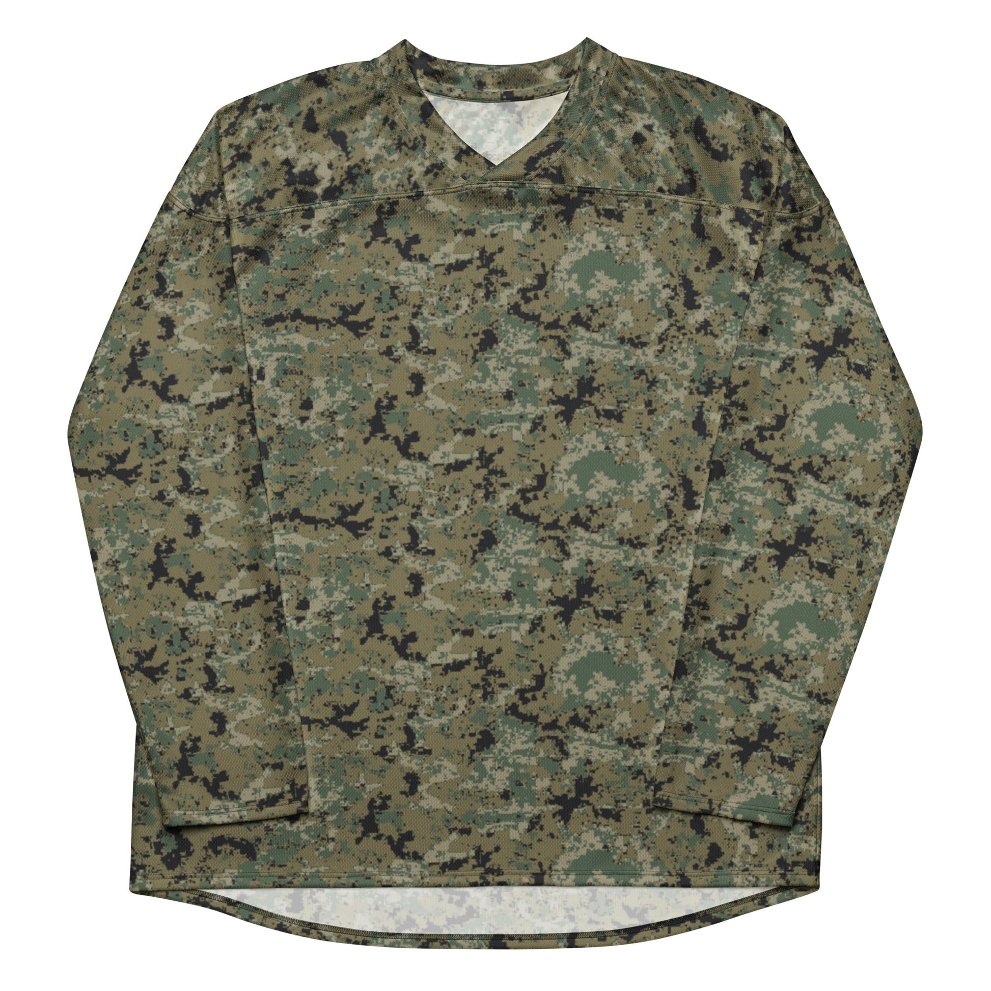 Mexican Army Digital Woodland CAMO hockey fan jersey - Hockey Jerseys
