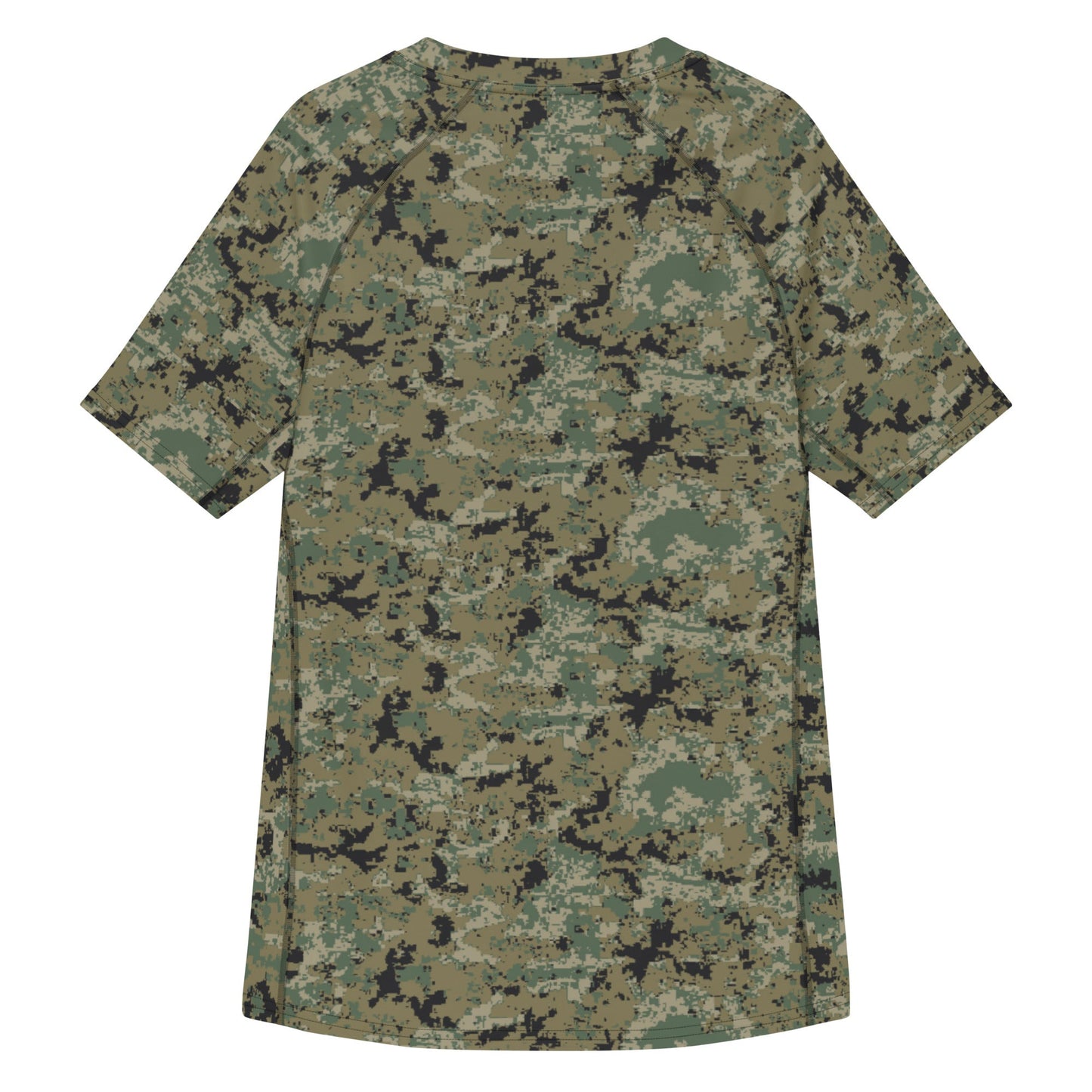 Mexican Army Digital Woodland CAMO Mens Short-Sleeve Rash Guard - Short-sleeve Guards