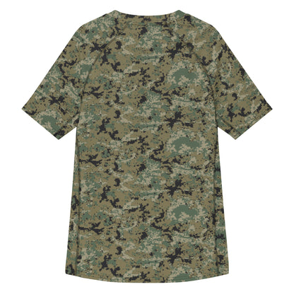 Mexican Army Digital Woodland CAMO Mens Short-Sleeve Rash Guard - Short-sleeve Guards
