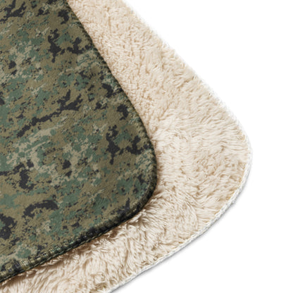 Mexican Army Digital Woodland CAMO Sherpa blanket - Blankets