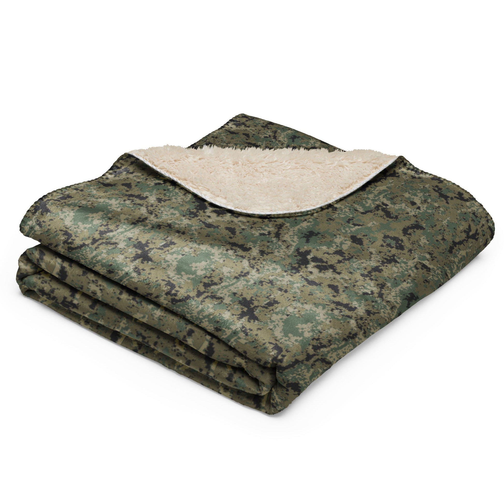 Mexican Army Digital Woodland CAMO Sherpa blanket - Blankets