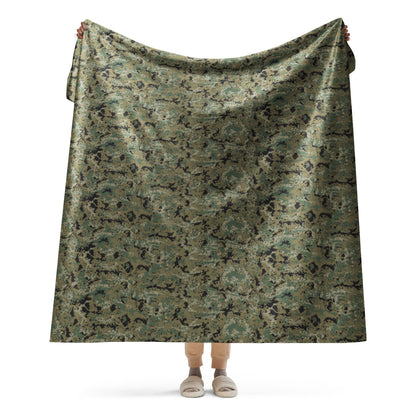 Mexican Army Digital Woodland CAMO Sherpa blanket - 60″×80″ - Blankets