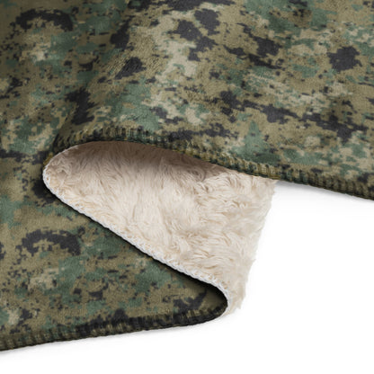 Mexican Army Digital Woodland CAMO Sherpa blanket - Blankets