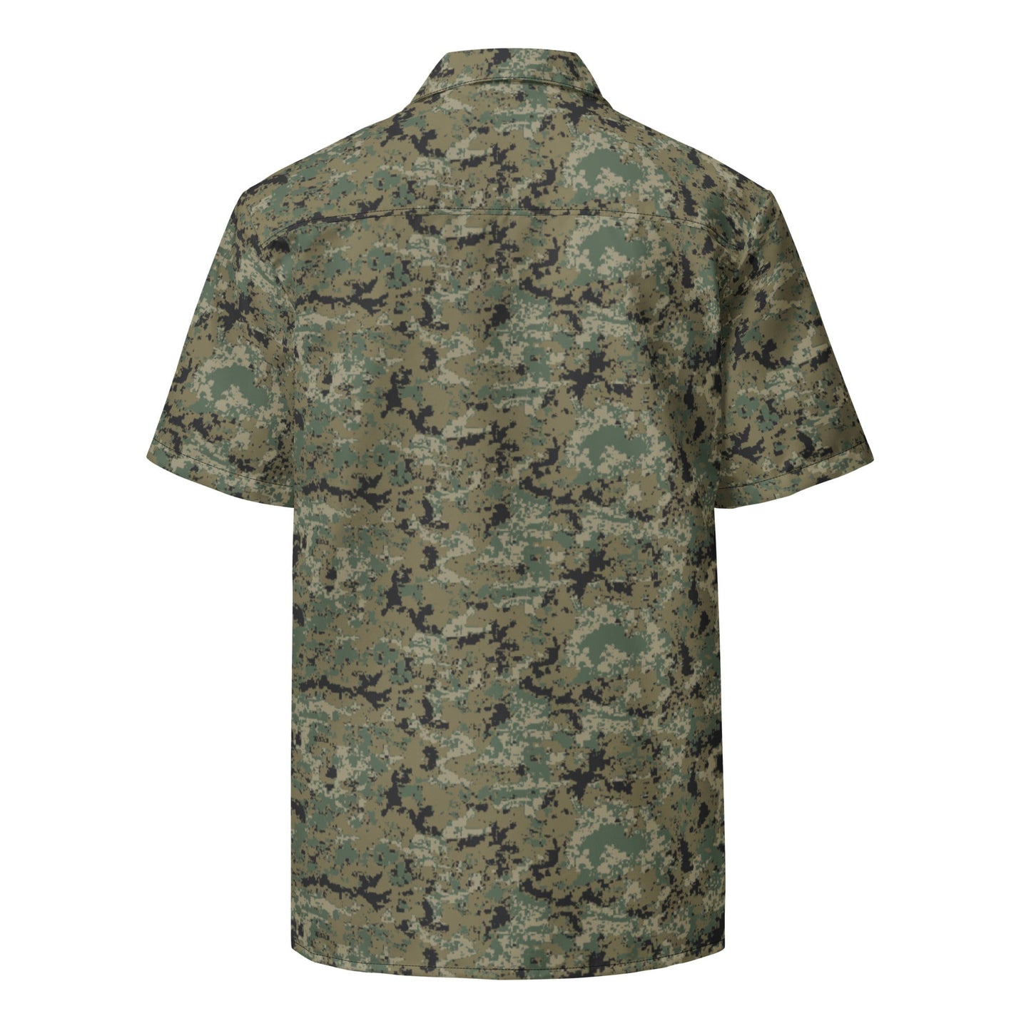 Mexican Army Digital Woodland CAMO Unisex button shirt - Button Shirts
