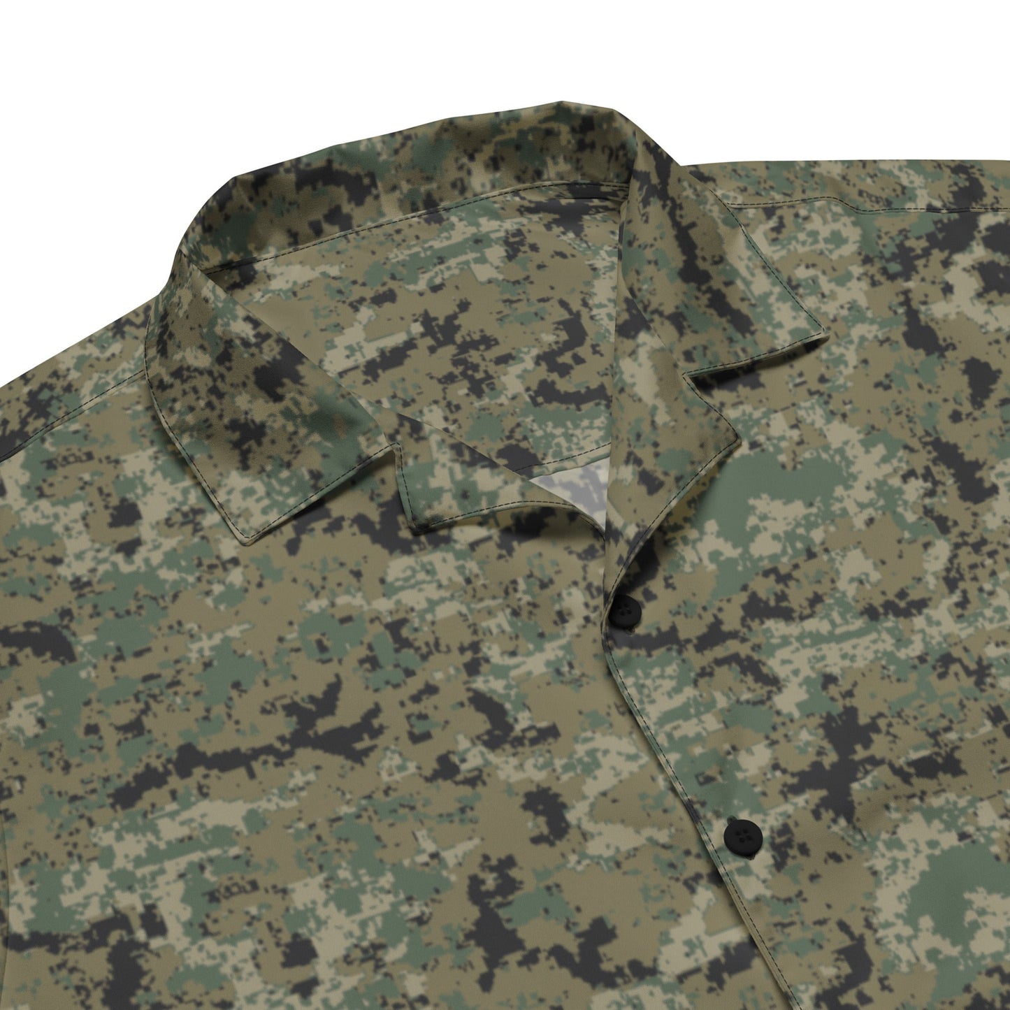 Mexican Army Digital Woodland CAMO Unisex button shirt - Button Shirts