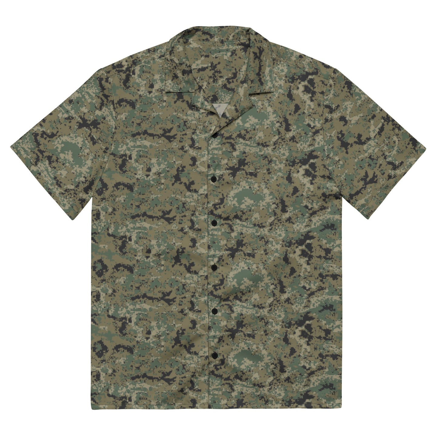 Mexican Army Digital Woodland CAMO Unisex button shirt - Button Shirts