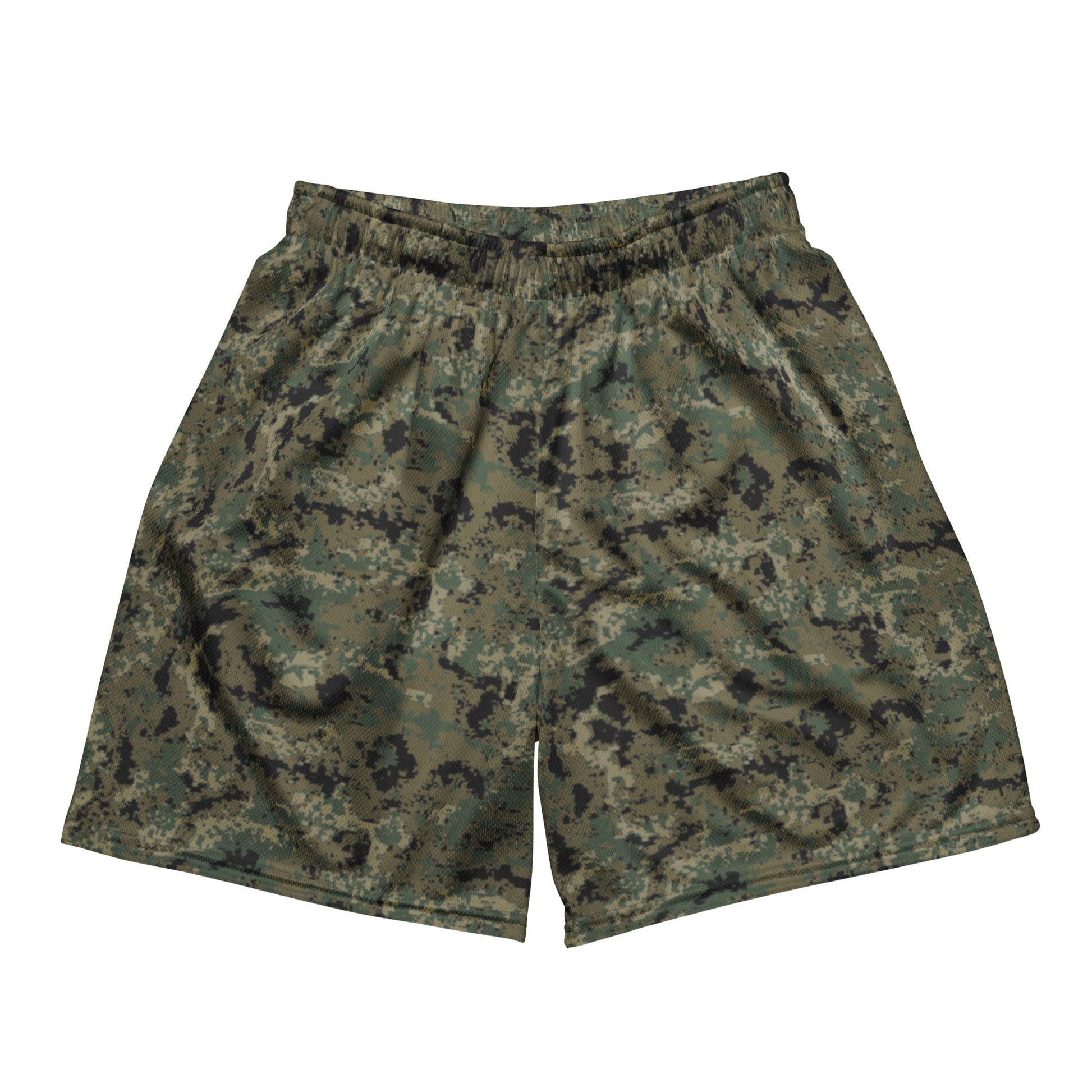 Mexican Army Digital Woodland CAMO Unisex mesh shorts - 2XS - Mesh Shorts
