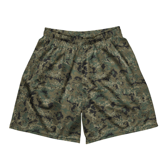 Mexican Army Digital Woodland CAMO Unisex mesh shorts - 2XS - Mesh Shorts