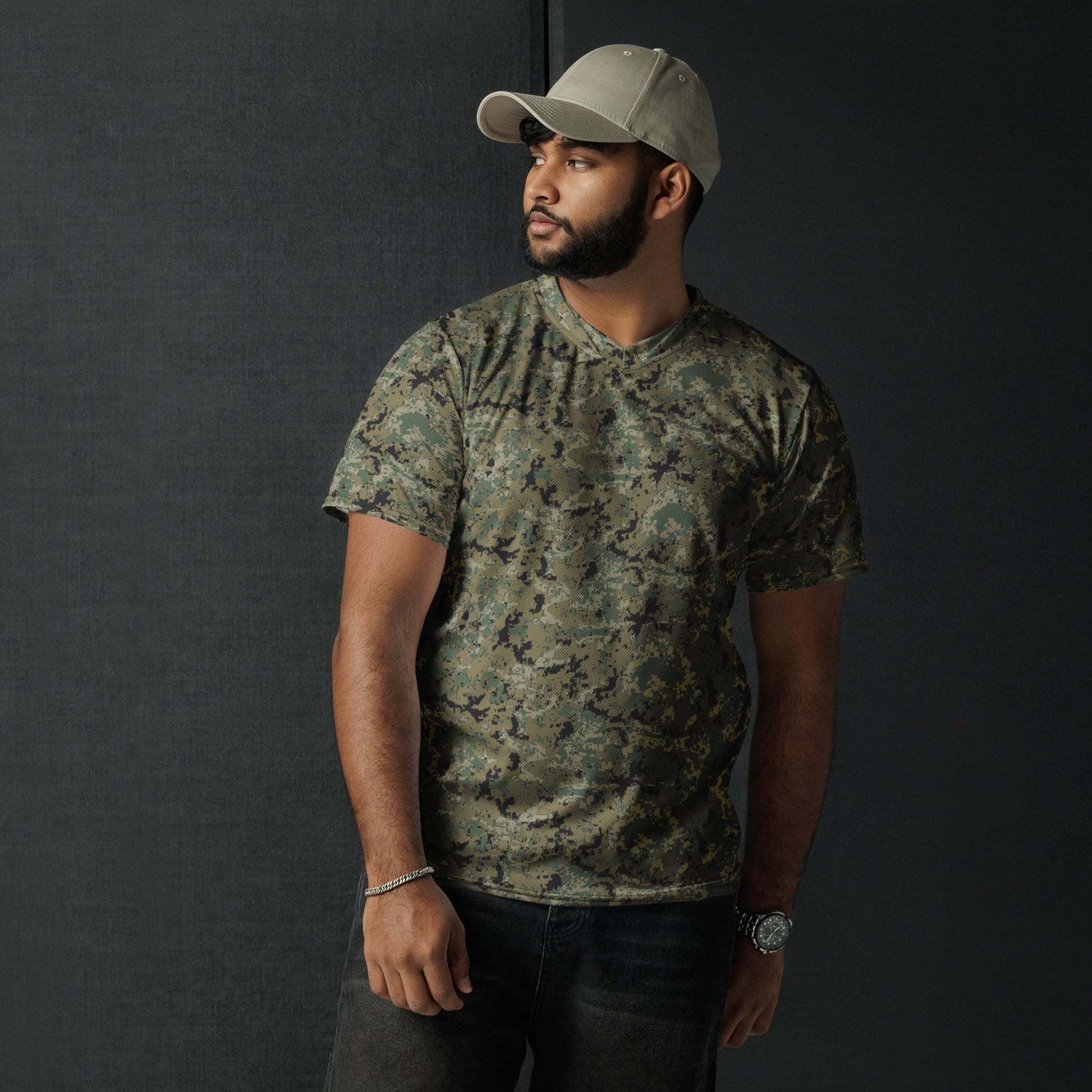 Mexican Army Digital Woodland CAMO unisex sports jersey - Sports Jerseys