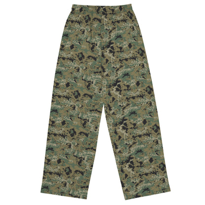 Mexican Army Digital Woodland CAMO unisex wide-leg pants - Wide-leg Pants