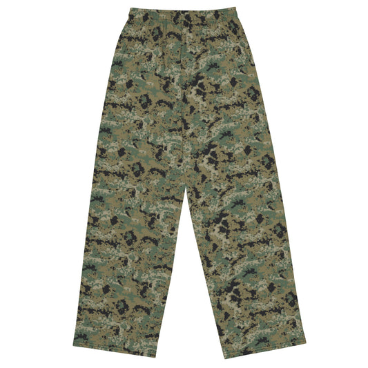 Mexican Army Digital Woodland CAMO unisex wide-leg pants - Wide-leg Pants