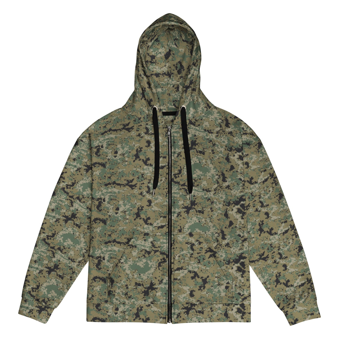 Mexican Army Digital Woodland CAMO Unisex zip hoodie - 2XS - Zip Hoodies
