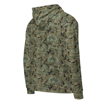 Mexican Army Digital Woodland CAMO Unisex zip hoodie - Zip Hoodies