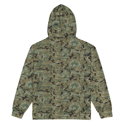 Mexican Army Digital Woodland CAMO Unisex zip hoodie - Zip Hoodies