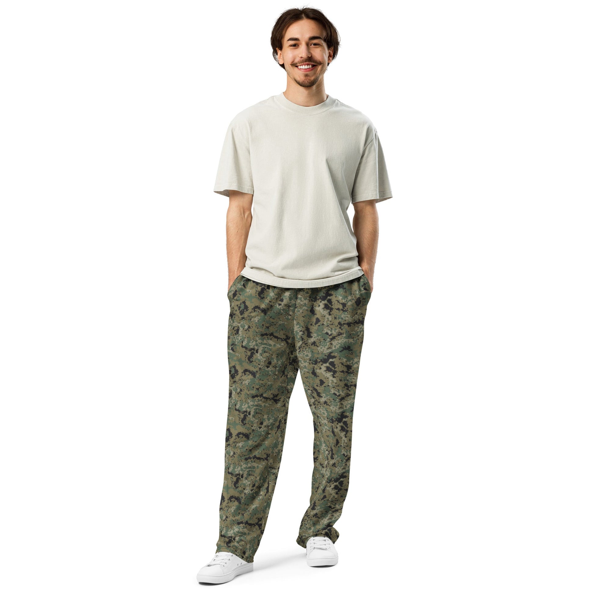 Mexican Army Digital Woodland CAMO Wide-leg joggers - Joggers