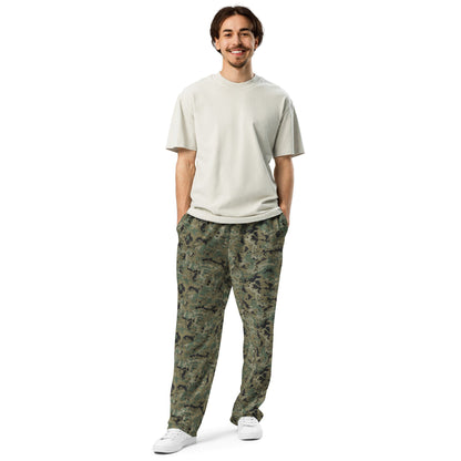 Mexican Army Digital Woodland CAMO Wide-leg joggers - Joggers