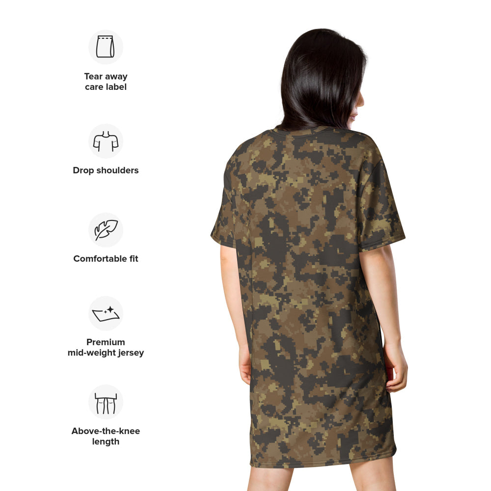 Mexican Naval Infantry Digital Desert CAMO T-shirt dress - Womens T-Shirt Dress