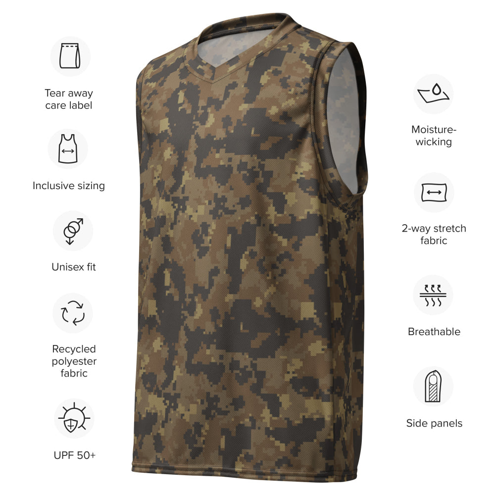 Mexican Naval Infantry Digital Desert CAMO unisex basketball jersey - Unisex Basketball Jersey