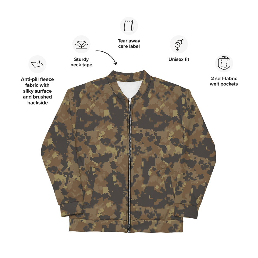 Mexican Naval Infantry Digital Desert CAMO Unisex Bomber Jacket