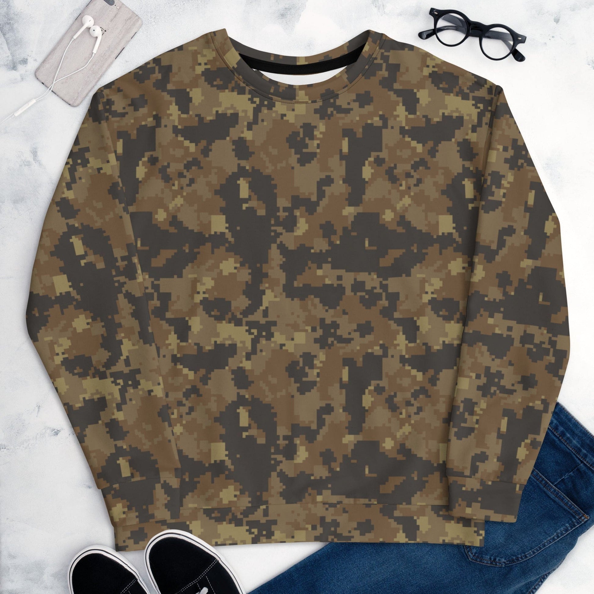 Mexican Naval Infantry Digital Desert CAMO Unisex Sweatshirt