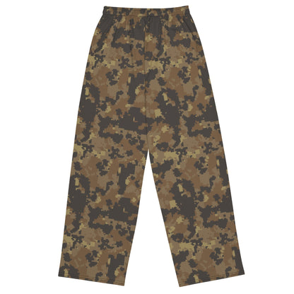 Mexican Naval Infantry Digital Desert CAMO unisex wide-leg pants - Unisex Wide-Leg Pants