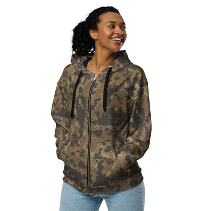 Mexican Naval Infantry Digital Desert CAMO Unisex zip hoodie - Zip Hoodie