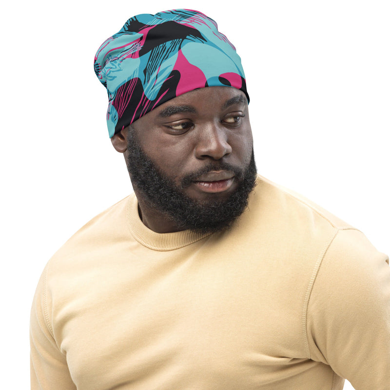Brushstroke Miami Vice CAMO Beanie - Head