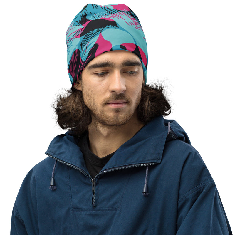 Brushstroke Miami Vice CAMO Beanie - Head