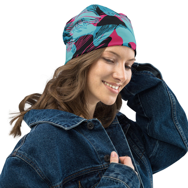 Brushstroke Miami Vice CAMO Beanie - Head