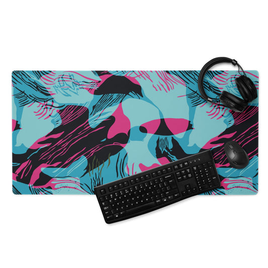 Miami Brushstroke CAMO Gaming mouse pad - 36″×18″ - Mouse Pad