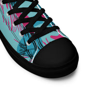 Brushstroke Miami Vice CAMO Mens High-Top Canvas Shoes