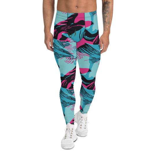 Miami Brushstroke CAMO Men’s Leggings - XS - Mens