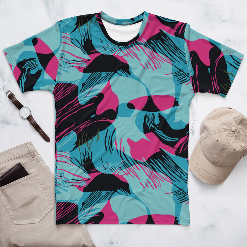 Brushstroke Miami Vice CAMO Mens T-Shirt - XS