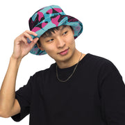 Brushstroke Miami Vice CAMO Reversible Bucket Hat - Head