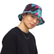 Brushstroke Miami Vice CAMO Reversible Bucket Hat - Head