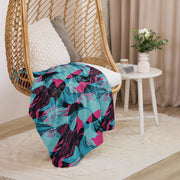 Brushstroke Miami Vice CAMO Sherpa Blanket