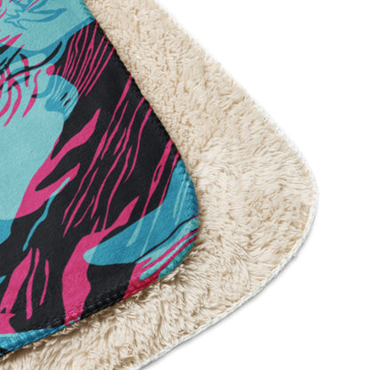 Miami Brushstroke CAMO Sherpa blanket - Blanket