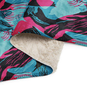 Brushstroke Miami Vice CAMO Sherpa Blanket