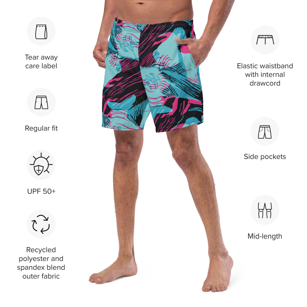 Miami Brushstroke CAMO swim trunks - Mens Swim Trunks