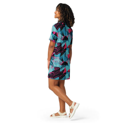 Miami Brushstroke CAMO T-shirt dress - Womens T-Shirt Dress